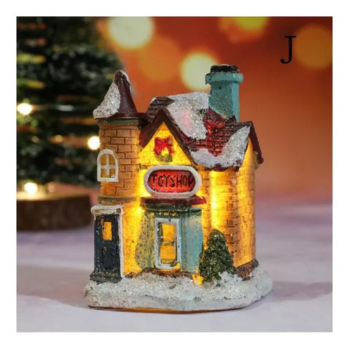 6 Peças Light Up Christmas Decoration Led Miniature Home - Imagem 3