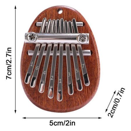 Um Presente De Natal Mini Thumb Piano Gk6q 8 Teclas Kalimba - Imagem 3
