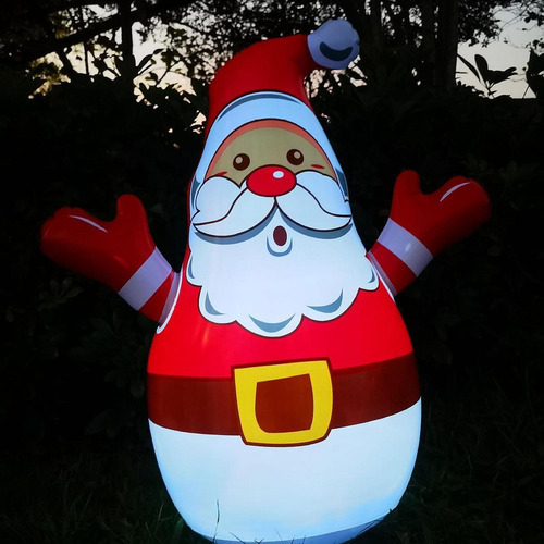 Papai Noel Inflável De Natal Com Controle Remoto, Enfeite - Imagem 5