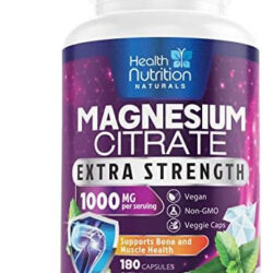 Cápsulas De Citrato De Magnésio 1000 Mg - Absorção Máxima 5
