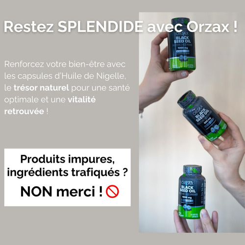 Suplemento De Óleo De Semente Preta Orzax 1000mg Orgânico 90 - Imagem 5
