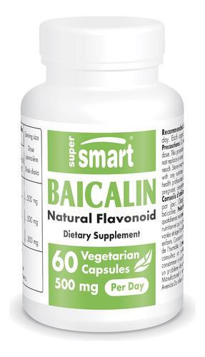 Suplemento Supersmart Baicalin 500 Mg Scutellaria Baicalensi