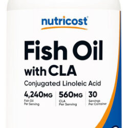 Óleo De Peixe Nutricost Com Cla (120 Cápsulas Gelatinosas) -