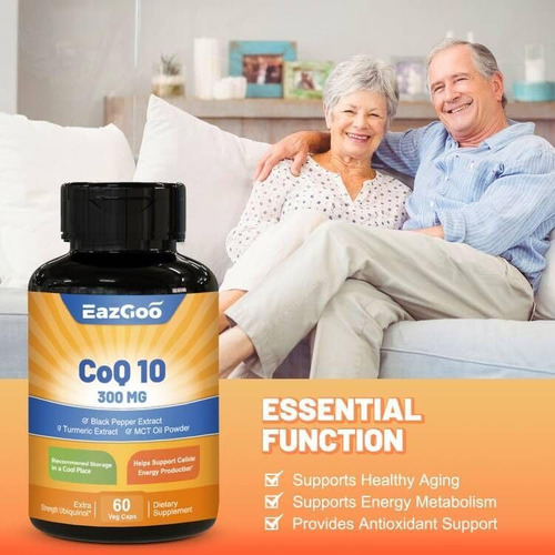 Eazgoo Coqmg Capsules, Suplemento Vegano Para Produção De En - Imagem 3