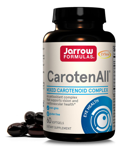 Jarrow Formulas Carotenall - 60 Cápsulas - Suplemento Fornec