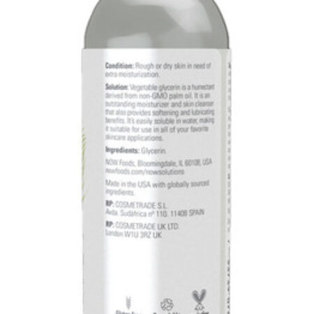 Glicerina Vegetal 118ml Now Foods Vegetable Glycerin 2un - Imagem 4