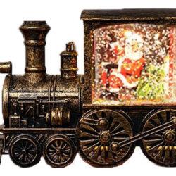 I Decoração De Natal Papai Noel Waterflood Painted Gold S
