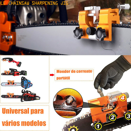 Apontador De Motosserra +5 Cabeças De Motosserra - Imagem 2
