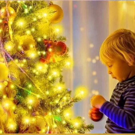 Yiyi Decoração De Árvore De Natal Com Luzes De Corda De 2023 - Imagem 6