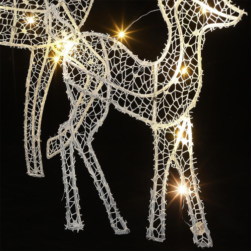 X Grande Rena De Natal* 3 Conjuntos De Iluminação De Jardim - Imagem 3