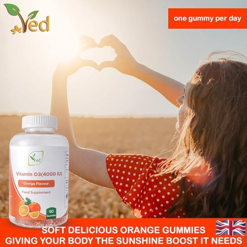 Gomas De Vitamina D3 Ved Para Adultos 4000 Ui, Sem Ogm - Sem - Imagem 6