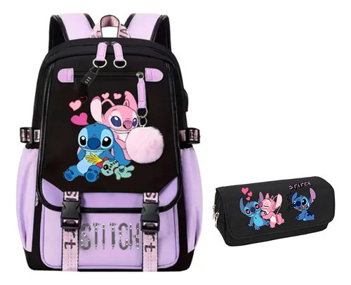 Mochila De Grande Capacidade 2025 New Series Stitch W1 2pc - Imagem 11