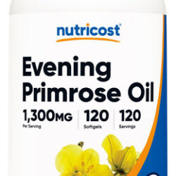Suplemento Nutricost Óleo De Prímula 1.300 Mg 120 Cápsulas