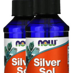 Silver Sol Líquido 50mcg Now Foods 118ml Importado 2un