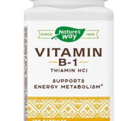 Natures Way Vitamina B-1, 100 Mg Por Porção, Tiamina Hci, 1