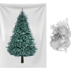 H Tapeçaria De Árvore De Natal 3d Portátil