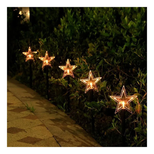 Luzes Estrelas Natal Energia Solar Levou Ao - Imagem 6