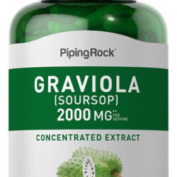 Cápsulas De Graviola Piping Rock | 2.000mg | Contagem 120 |