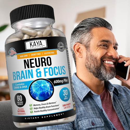 Kaya Naturals - Neuro Cérebro Para Memória E Foco - Cápsula - Imagem 7