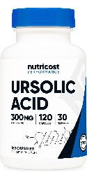 Suplemento Nutricost Ácido Ursólico 300mg 120 Cápsulas - Imagem 2