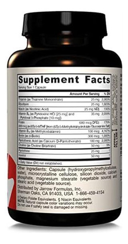 Vitamina B Jarrow Formulas/ 100 Cápsulas - Imagem 9
