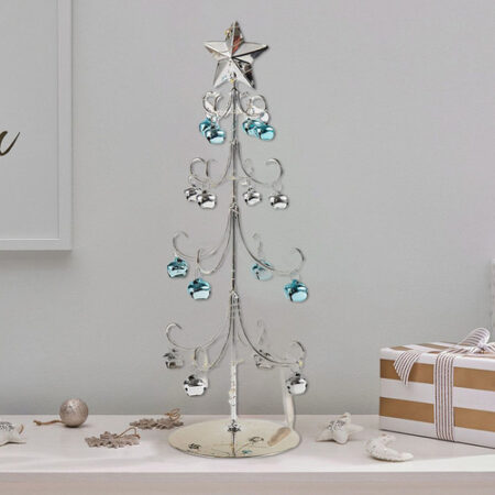 Decoração De Natal: Mesa, Árvore De Metal, Ferro Forjado, Or - Imagem 11