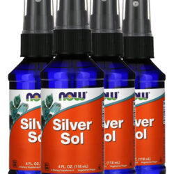 Silver Sol Líquido 50mcg Now Foods 118ml Importado 4un