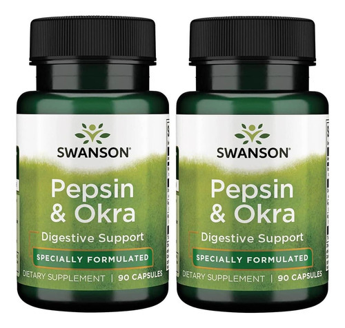 Swanson Premium Brand Pepsin & Quiabo 90 Caps 2 Pack