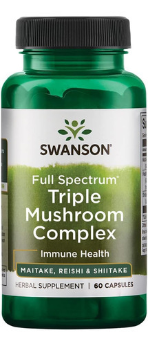 Swanson Full Spectrum Complexo De Cogumelos Triplos 60 Cápsu - Imagem 4