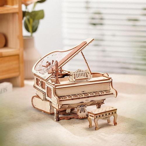 Kits Modelos Piano Mágico Madeira Com Quebra-cabeça - Imagem 6