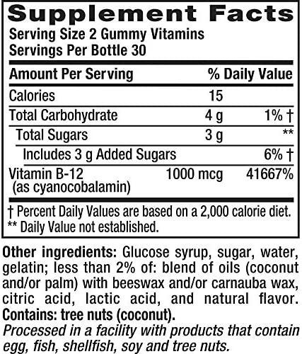 Vitamina B-12 Marca Vitafusion, 1000 Mcg, 60 Pastilhas - Imagem 7