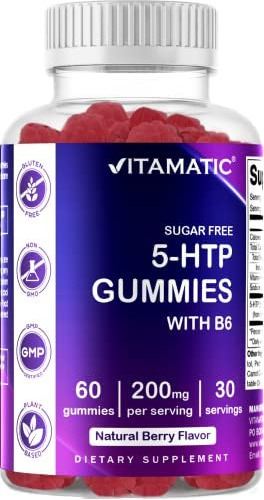 Vitamatic Sugar Free 5-htp 200mg Gomas Com B6 Por Porção - 6 - Imagem 6