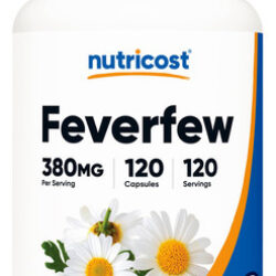 Suplemento Nutricost Feverfew Em Cápsulas 380 Mg 120 Cápsula