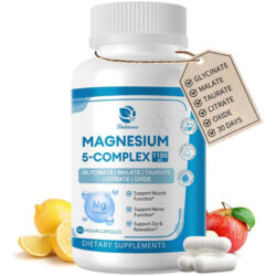 Complexo De Magnésio 5 Em 1 Suplemento Com Vitaminas E Extra