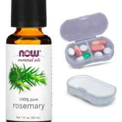 Now Foods Óleo De Alecrim 30ml 100% Puro + Porta Cápsulas