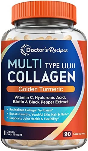 Doctors Recipes Complexo Multi Colágeno Com Cúrcuma Dourad