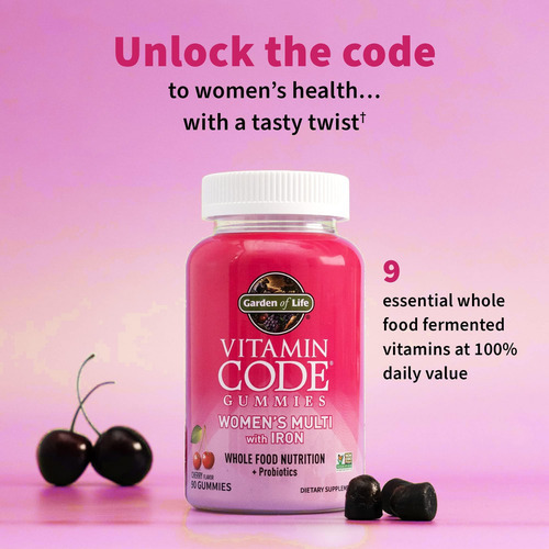 Goma Multivitamínica Feminina Com Ferro: Folato, Biotina, D3 - Imagem 3