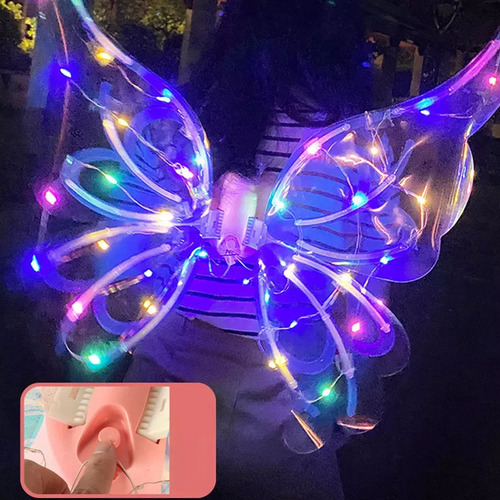 Hhh Asas De Anjo Com Iluminação Para Festa De Fantasia - Imagem 4
