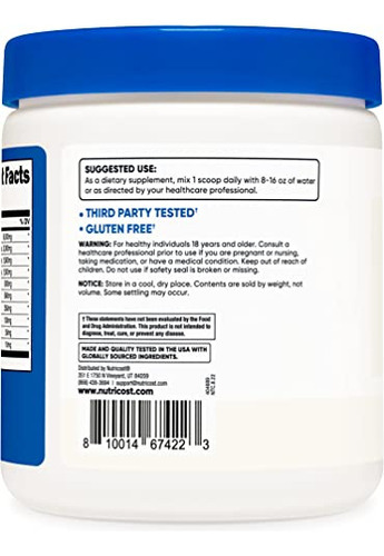 Eaa Powder Nutricost 30 Porções De Aminoácidos Essenciais - Imagem 3