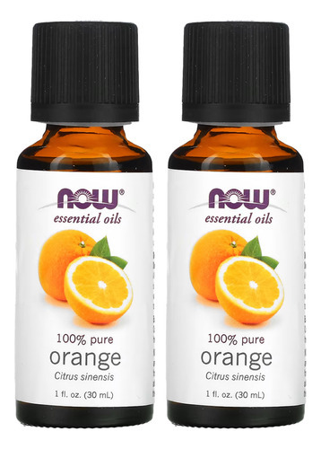Óleo De Laranja Now Foods Orange Oil 30ml 2un