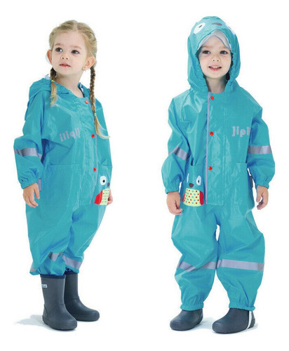 Capa De Chuva Infantil Capa Impermeável Poncho Fato De Chuva - Imagem 18