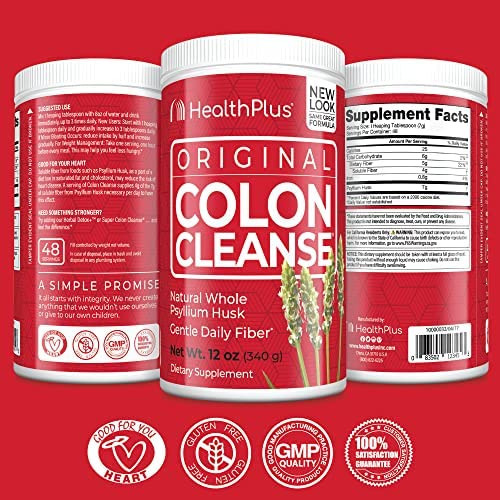 Health Plus Colon Cleanse - Pó De Fibra Diário Natural - Se - Imagem 2