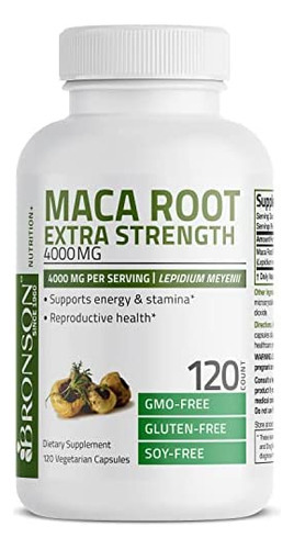Bronson Maca Root Extra Strength 4000 Mg Por Porção, Lepidi - Imagem 5