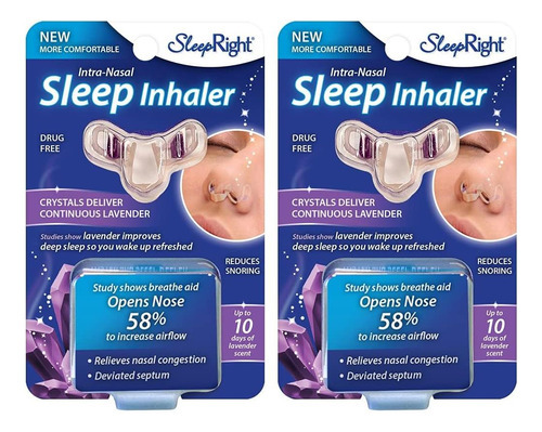 Inalador Intranasal Para Sono Sleepright, Redutor De Congest