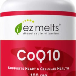 Suplemento De Coq10 Dissolúvel Ez Derrete 100 Mg, Sem Açúca