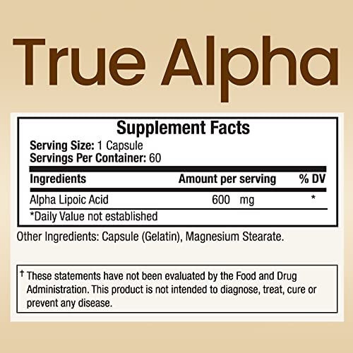 Truemed Alpha Lipoic Support Antioridant Sugar Metabolism Fí - Imagem 2