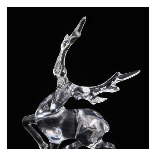 Alce Cristal Figurines Ornamentos Coleção Feriado Decoratio - Imagem 6