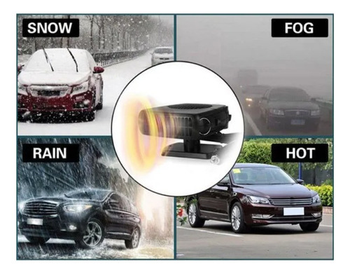 Novo Aquecedor Do Carro Portátil 2 Em 1 Com Ventilador 150w - Imagem 6