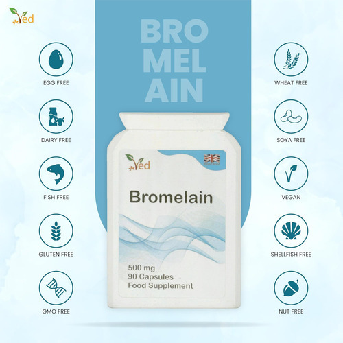 Cápsula De Bromelaína Ved Mg De Alta Resistência Por Cápsula - Imagem 6