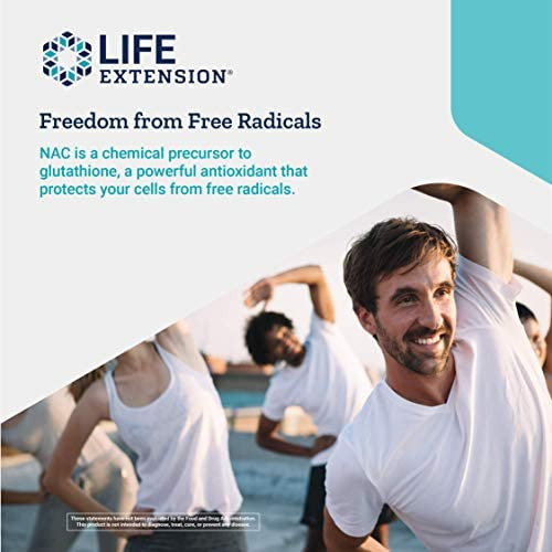 Life Extension N-acetil L-cisteína 600mg - Poderoso Suplemen - Imagem 5